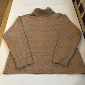 Women’s Bianco&Blue(Italy) Wool/Cashmere Roll Neck Beige Tan Size Large